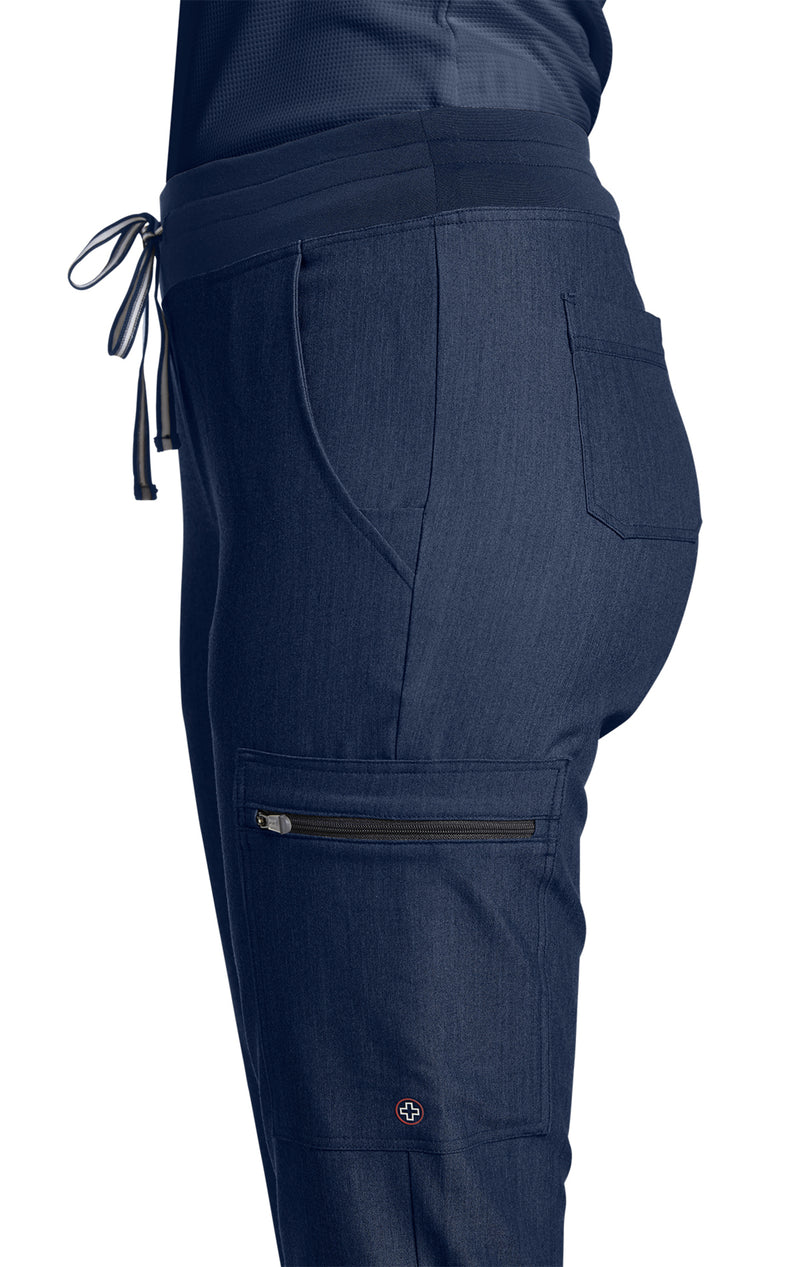 337T White Cross V-Tess Cargo Pockets Tall Pants