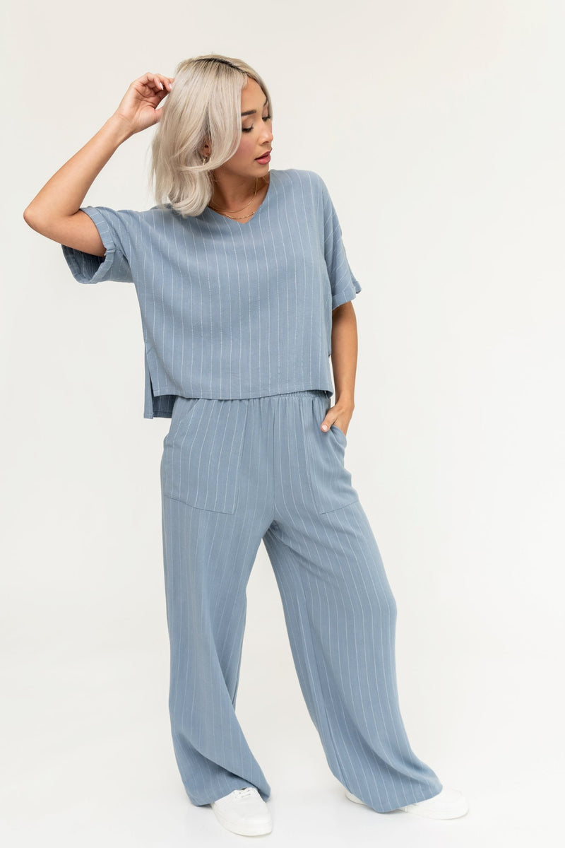 Sydney Pant in Blue - FINAL SALE