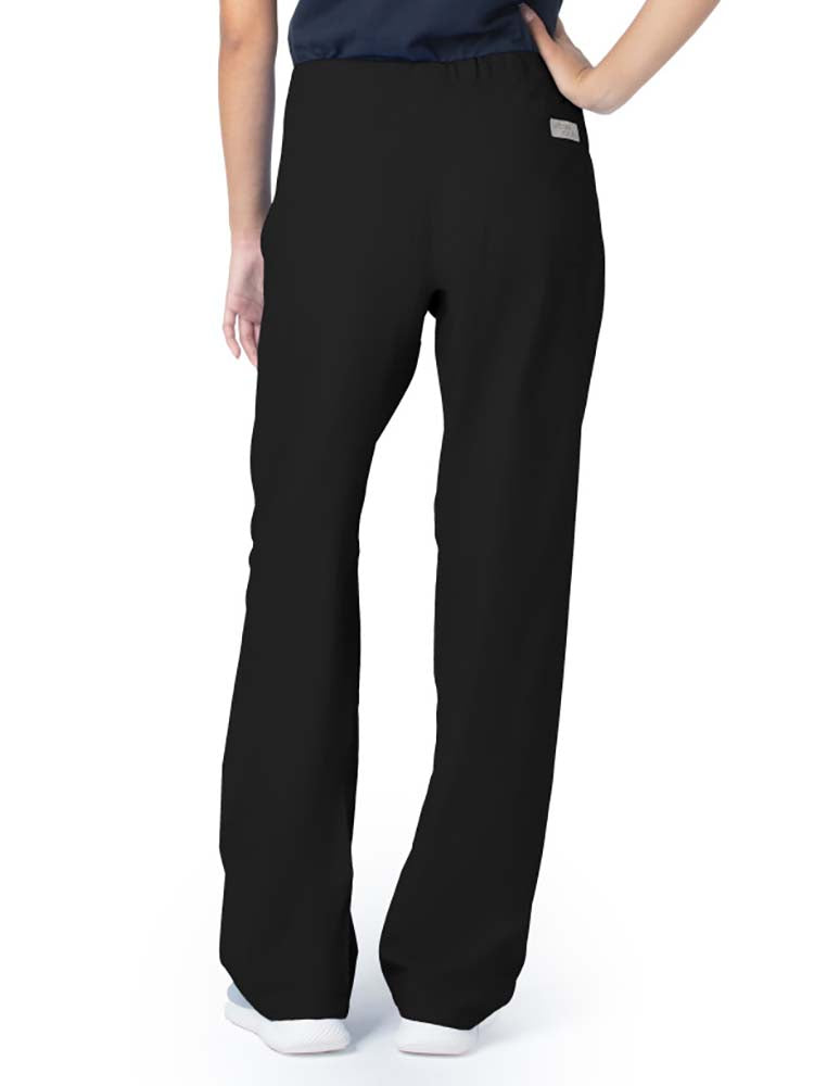 Urbane Essentials Women's Straight-Leg Scrub Pant | Black