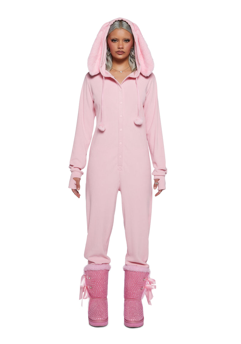 Your Snow Bunny Hooded Jumpsuit