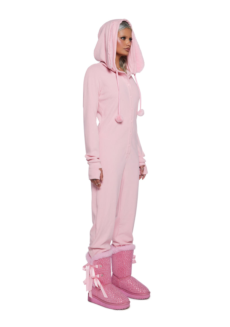 Your Snow Bunny Hooded Jumpsuit