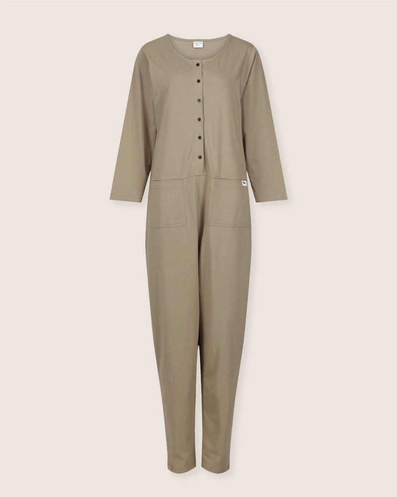 Mila Stone Long Sleeve Jumpsuit