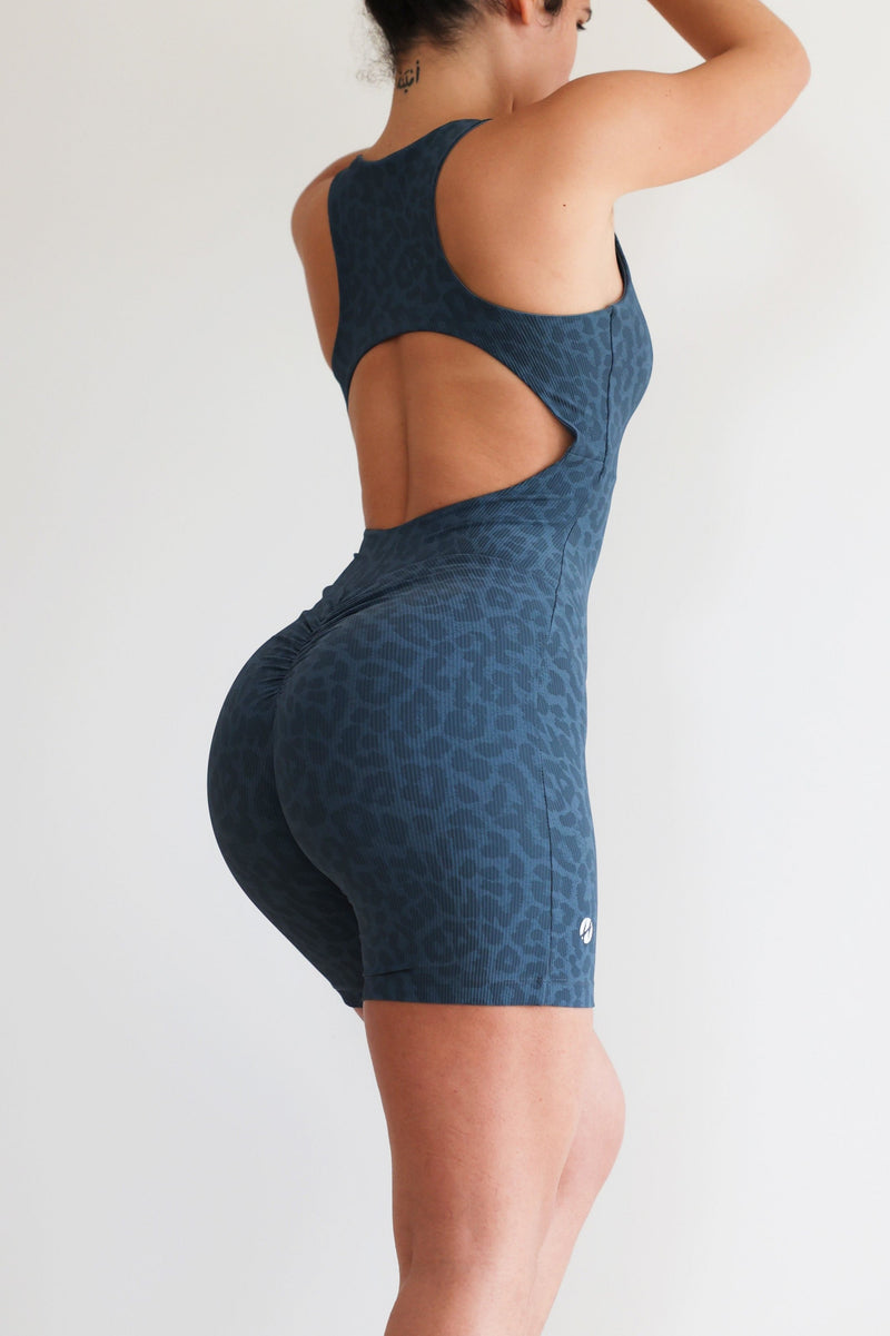 SAVAGE - SHORT BLUE JUMPSUIT