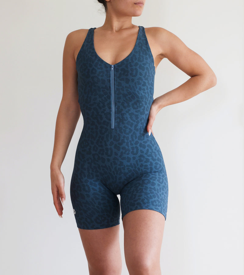SAVAGE - SHORT BLUE JUMPSUIT