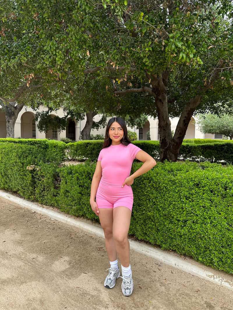 Self Care Day Jumpsuit (Pink)