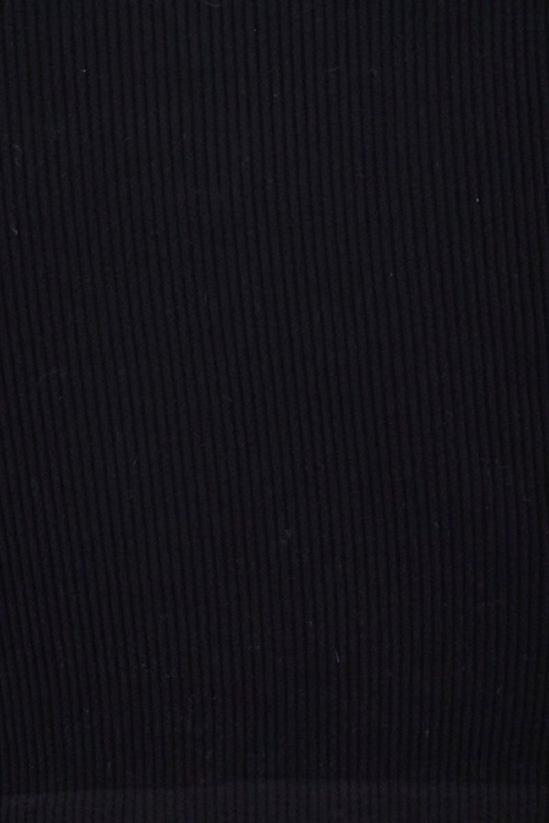 Black Top Crop Round Neck Diamante Seamless