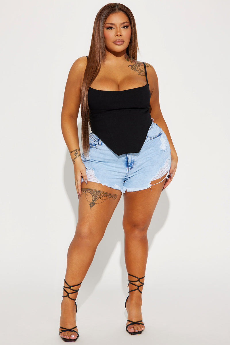 Crishelle Corset Top - Black
