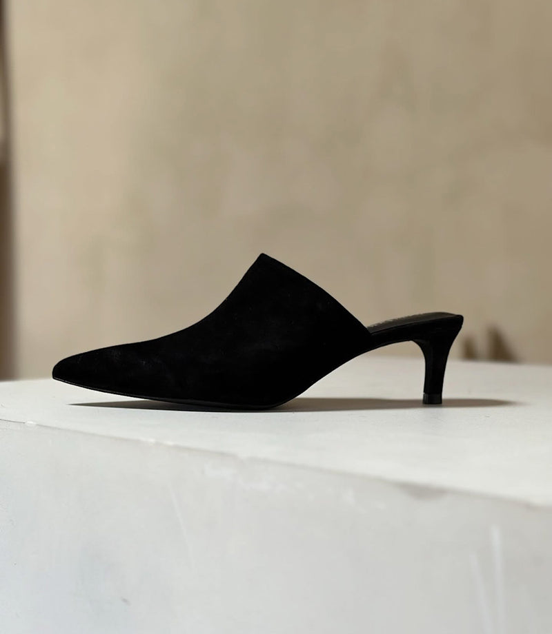 Obsession Suede High Heel Mule