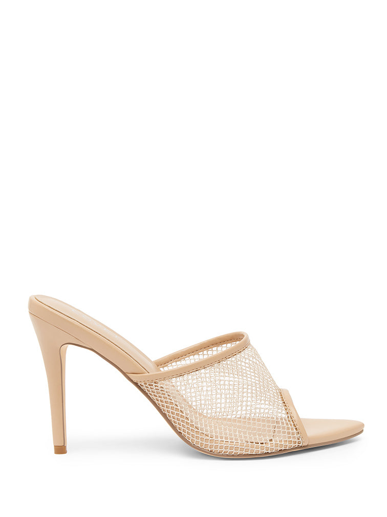 LILA Nude Mesh Heels