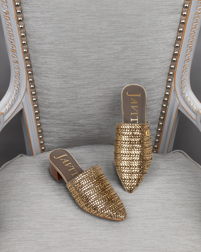Aura Mule Antique/Gold