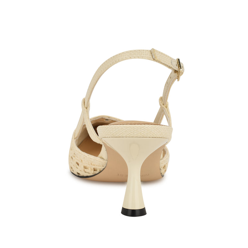 Railen Woven Cap Toe Slingbacks