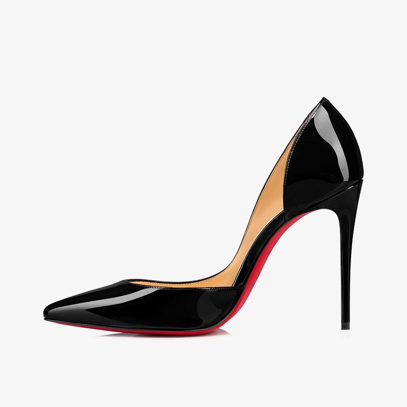 Black Patent Leather Pointy Pumps