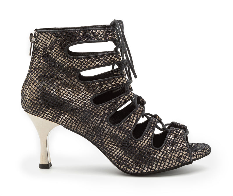 Electra dance shoes in black Piton