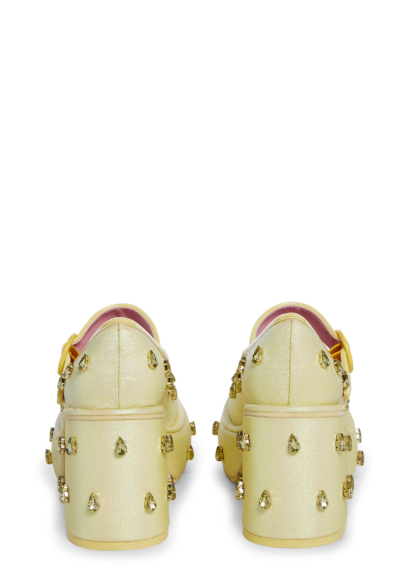 Fruit Fusion Platform Mary Janes - Lemon
