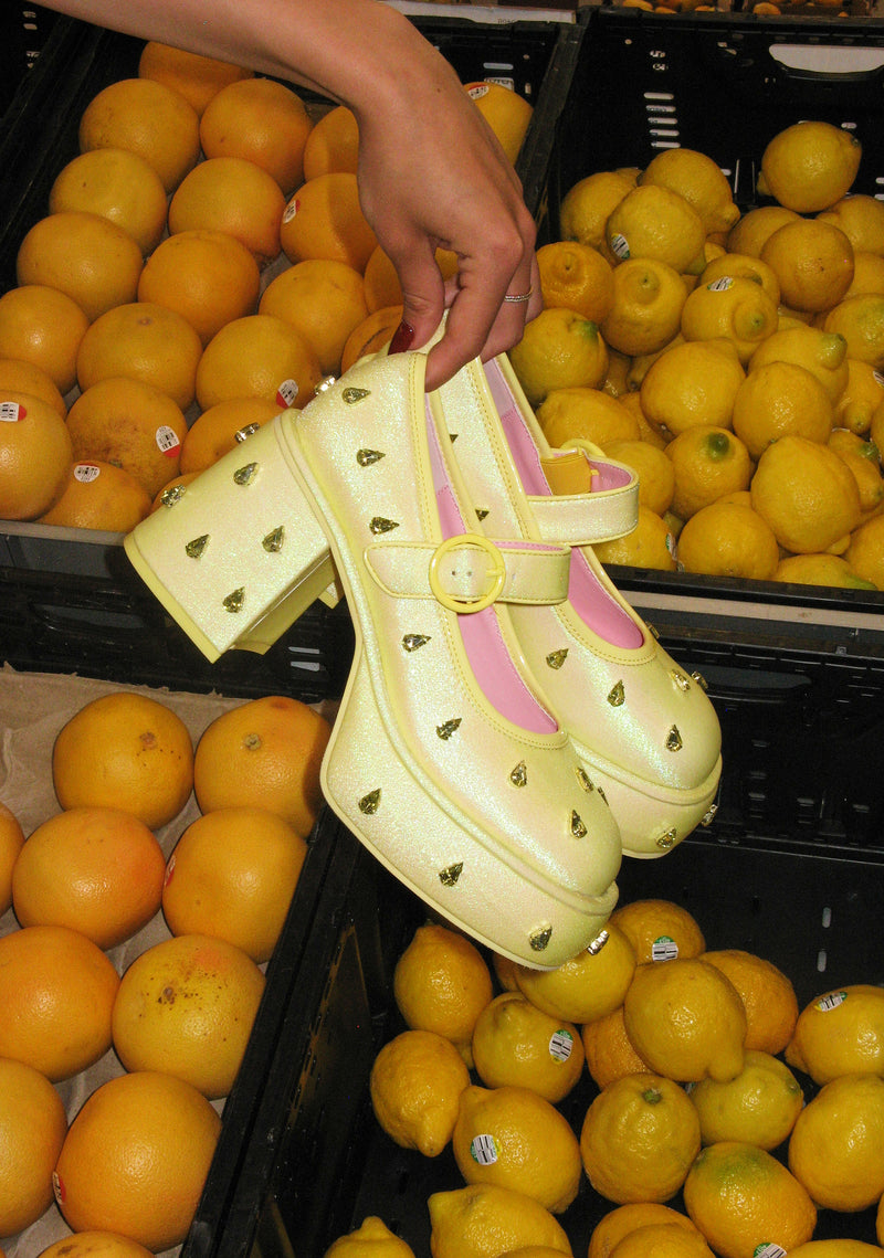 Fruit Fusion Platform Mary Janes - Lemon