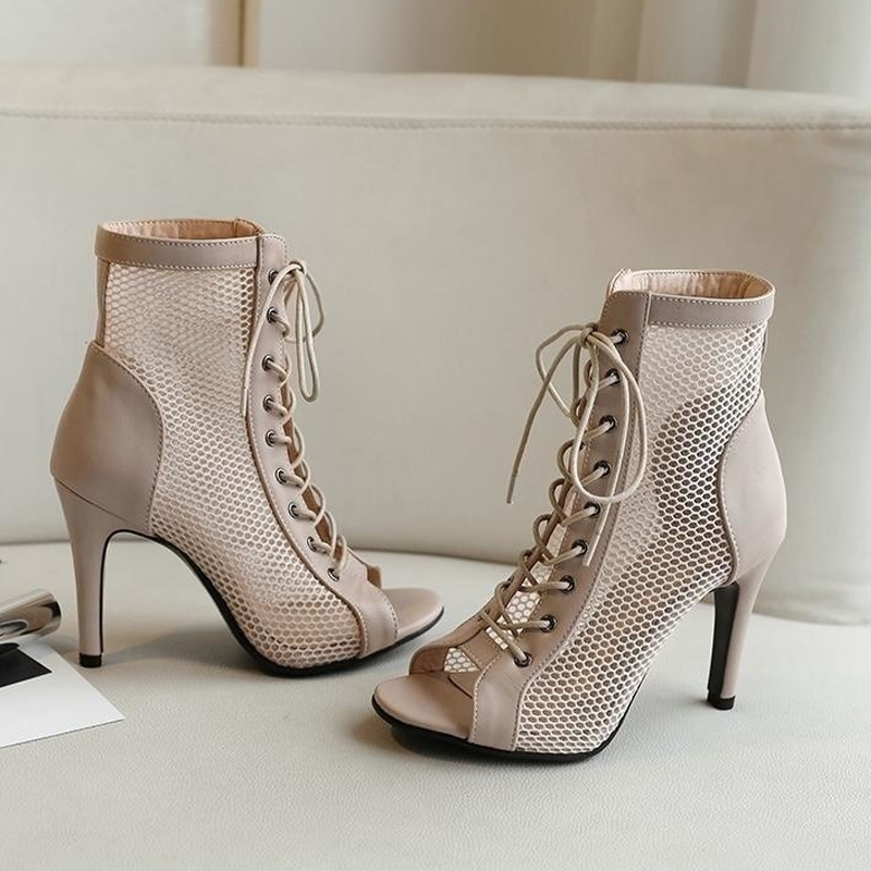 DS Women's Customized Heel Suede Sole  Dance Boots Dance Heels