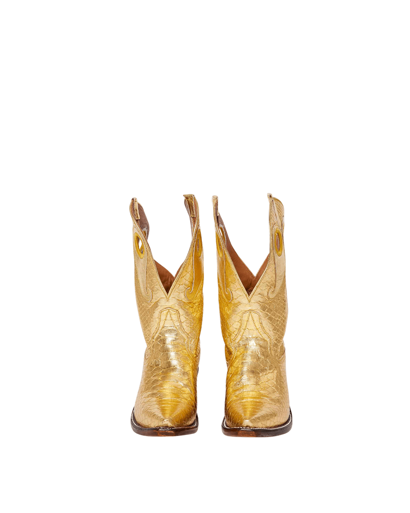 Molly Metallic Gold Python