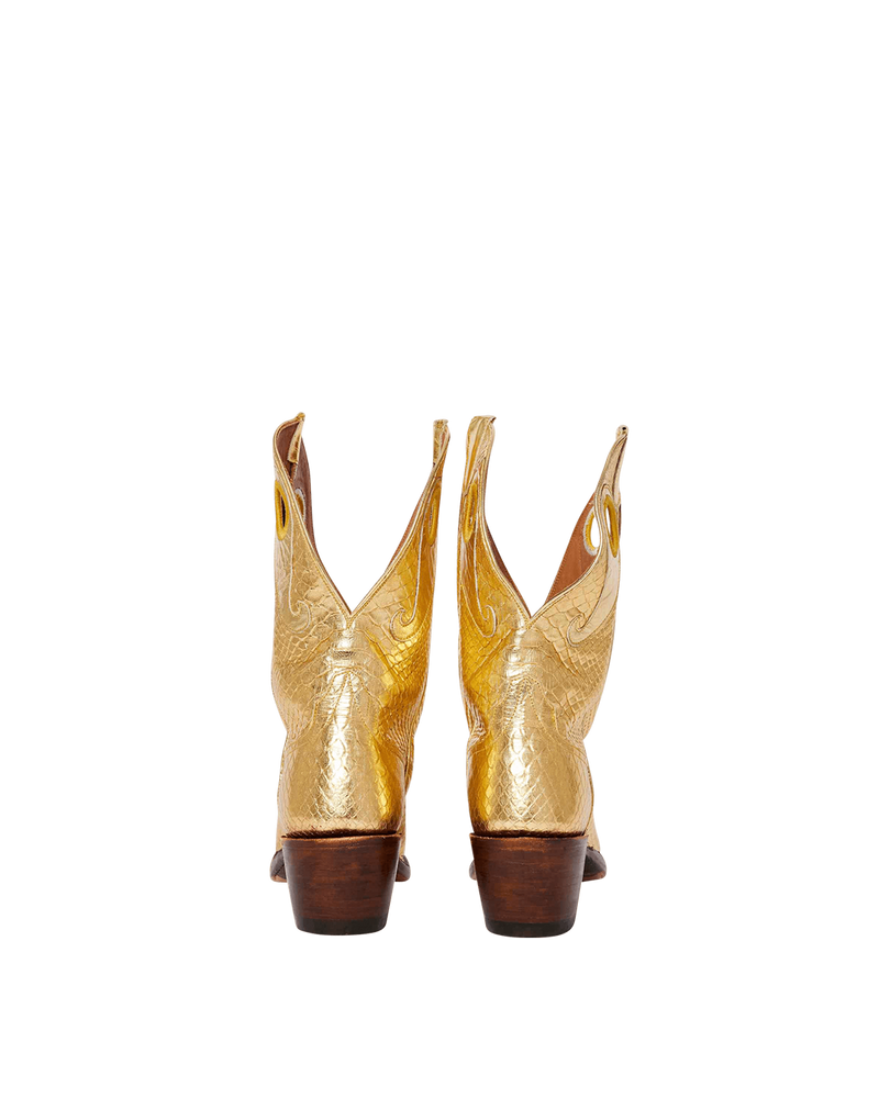 Molly Metallic Gold Python