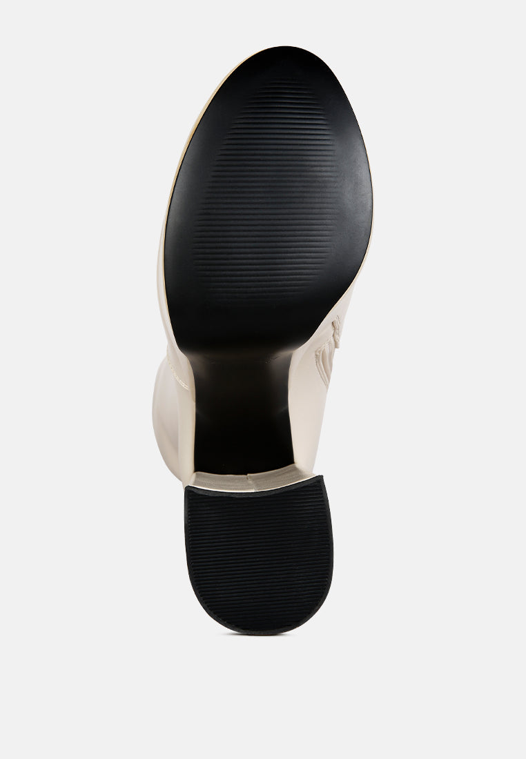 coraline high block heeled calf boots