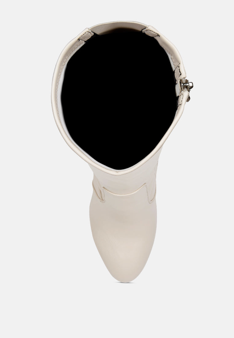coraline high block heeled calf boots
