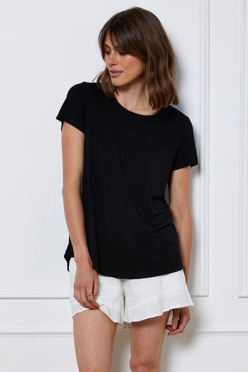 Black T Shirt Short Sleeve