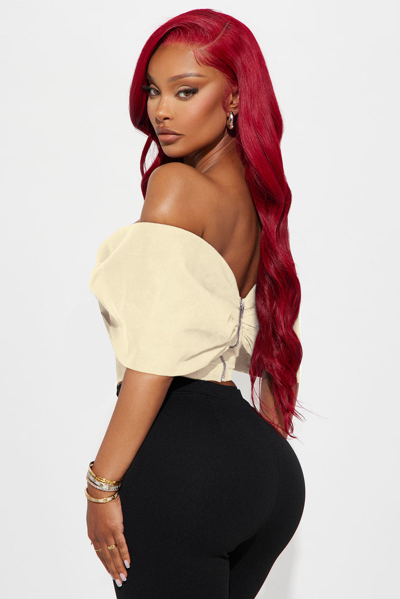 Lorelai Bow Corset Top - Cream