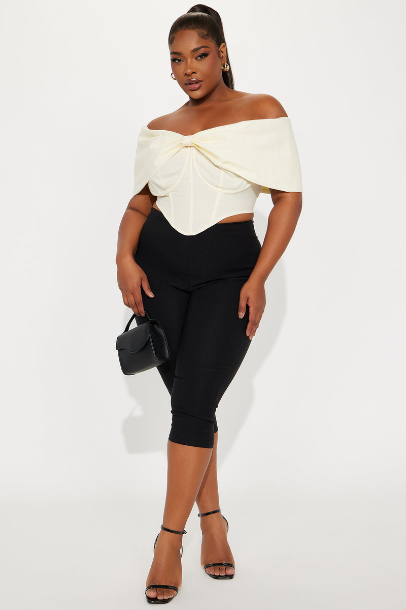 Lorelai Bow Corset Top - Cream