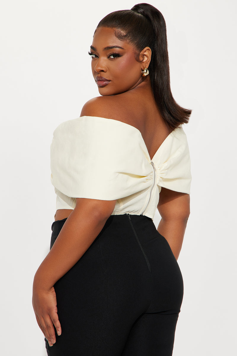 Lorelai Bow Corset Top - Cream