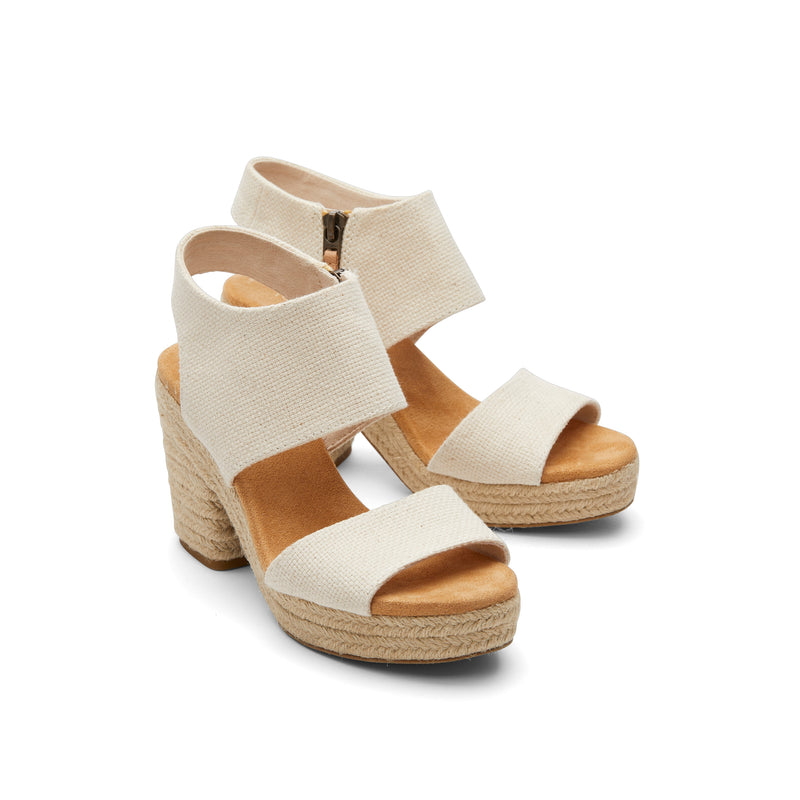 Majorca Rope Natural Platform Sandal