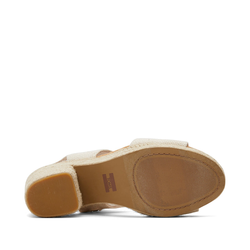 Majorca Rope Natural Platform Sandal