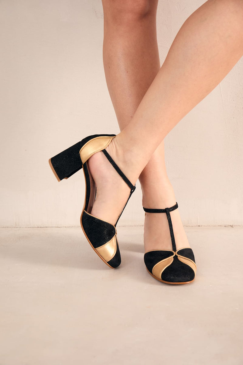 Monica Black Suede