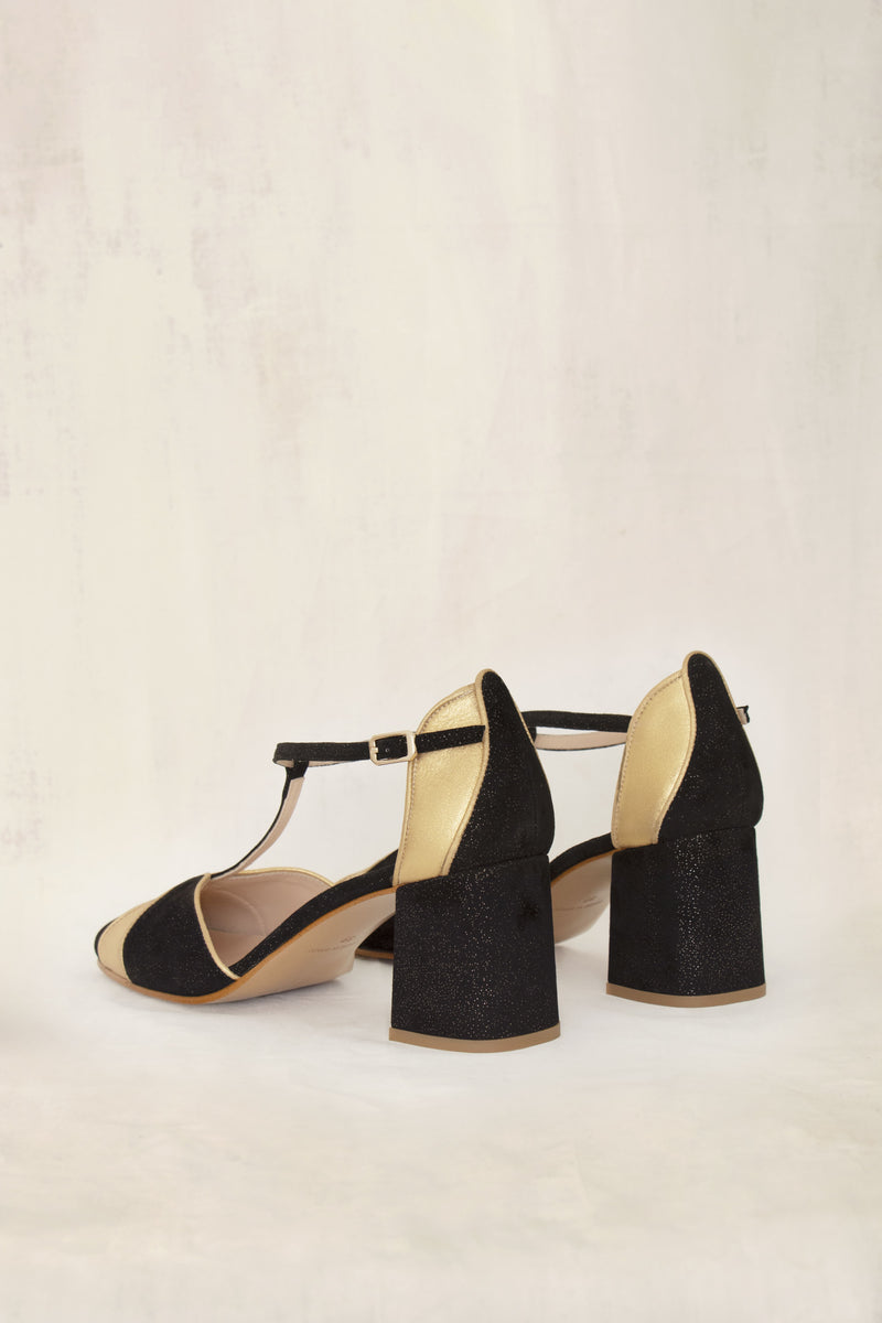 Monica Black Suede