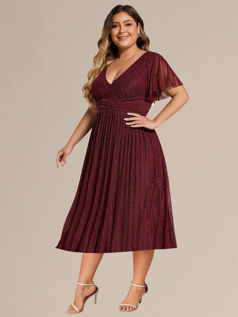 pretty QUINN|Plus size Glittery Formal Evening Dress