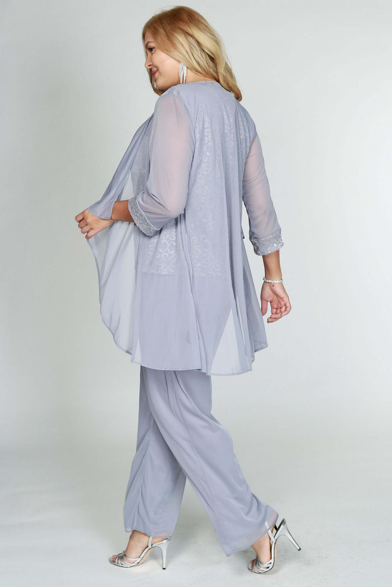 R&M Richards 5008W Plus Size Pant Suit