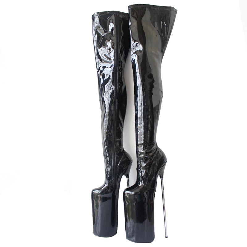 Brunello - 30CM Extreme Drag Queen Platform Thigh High Boots - Plus Size