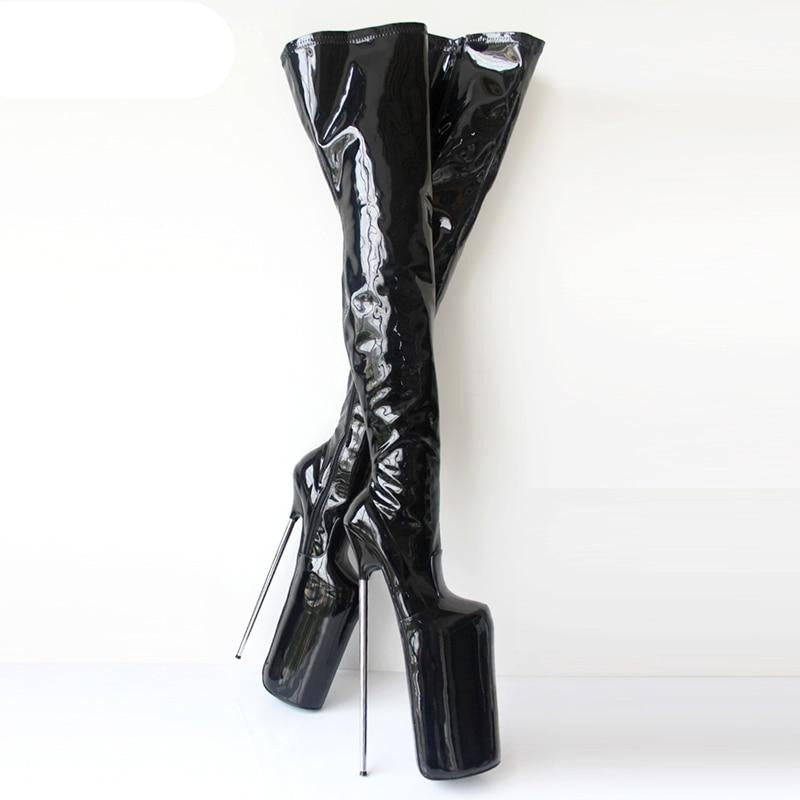 Brunello - 30CM Extreme Drag Queen Platform Thigh High Boots - Plus Size