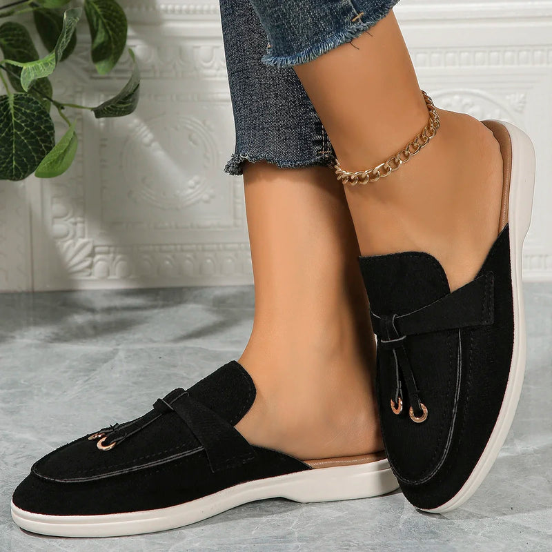 2024 New Women's Sneakers Flat Casual Shoes Slip on Ladies Loafers Plus Size 42 Vulcanized Shoes Walking Sneaker Women Slippers