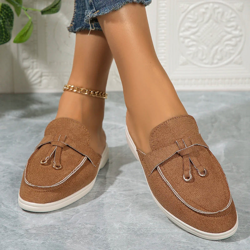 2024 New Women's Sneakers Flat Casual Shoes Slip on Ladies Loafers Plus Size 42 Vulcanized Shoes Walking Sneaker Women Slippers