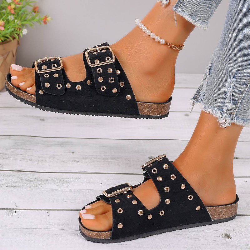 Buycenter Women's Thick-Soled Slippers - Casual Beach Shoes for Plus Size