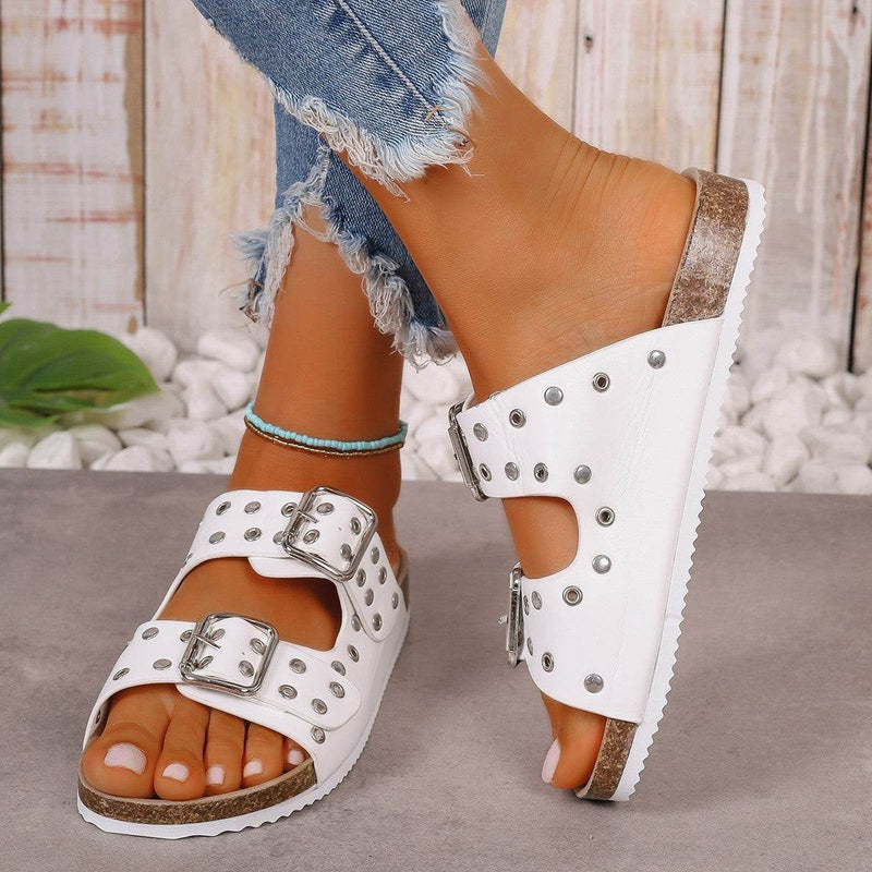 Buycenter Women's Thick-Soled Slippers - Casual Beach Shoes for Plus Size