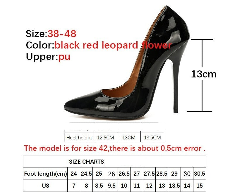 Classic+ - Large Size Drag Queen Heels in different colors - Plus size