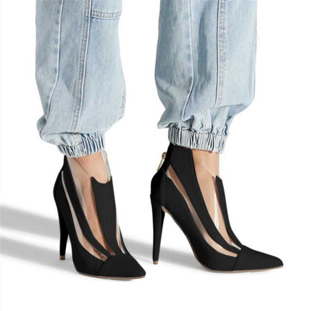 Zahara - Drag Queen Fashion Ankle Boots - Plus Size