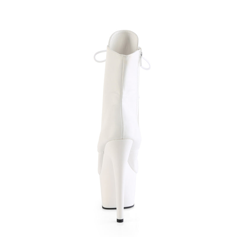 Pleaser Adore-1020 White PU Boots