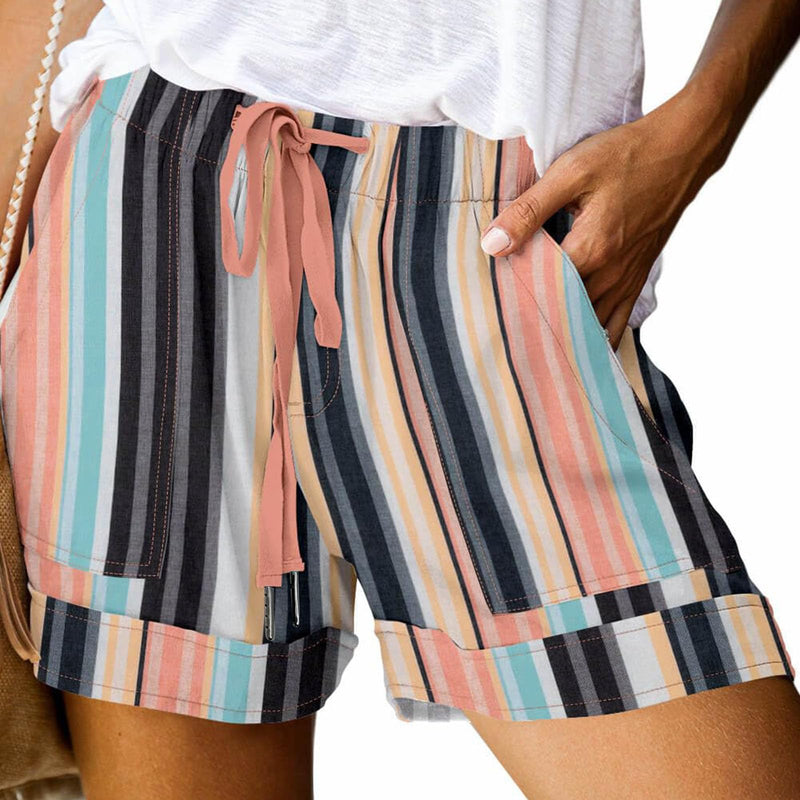LRMQS shorts for women plus size Shorts for Women Trendy 2024 Casual Summer Drawstring Shorts with Pockets Beach Loose Elastic Waist Vacation Clothes Peime My Orders Lightning Deals of Today Prime