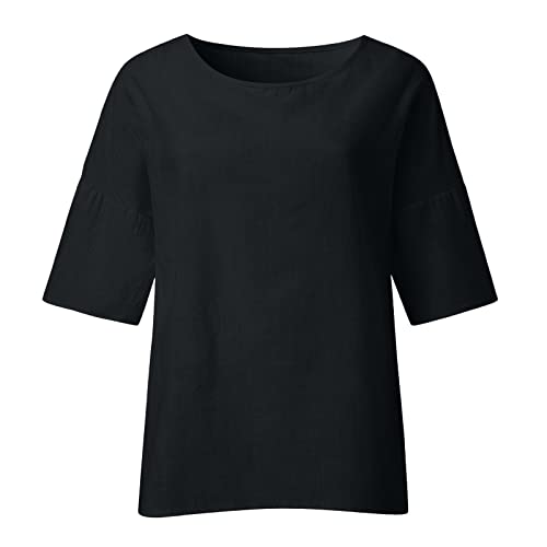 APIVOE My Orders Lightning Deals of Today Prime 3/4 sleeve Shirts for Women Spring Outfits for Women 2024 Plus Size Clothes for Women Spring Tops for Women 2024 Vacation Outfits for Women