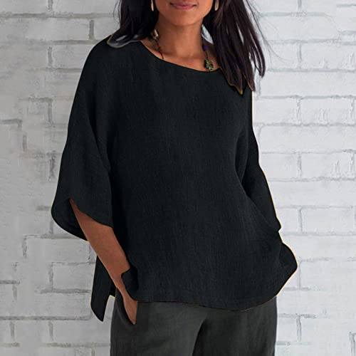 APIVOE My Orders Lightning Deals of Today Prime 3/4 sleeve Shirts for Women Spring Outfits for Women 2024 Plus Size Clothes for Women Spring Tops for Women 2024 Vacation Outfits for Women