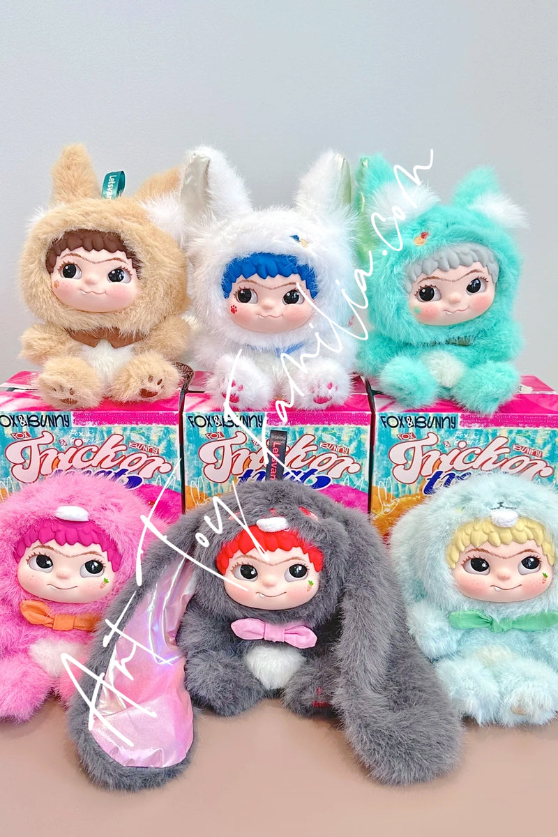 Wakuku Fox & Bunny Trick Or Treat Series Plush Doll - 狐狐兔兔捣蛋日记系列