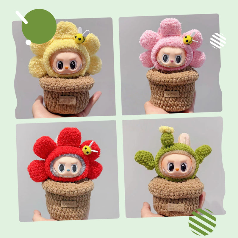 Doll Cloth Bloom Pot Planter For Labubu - 081