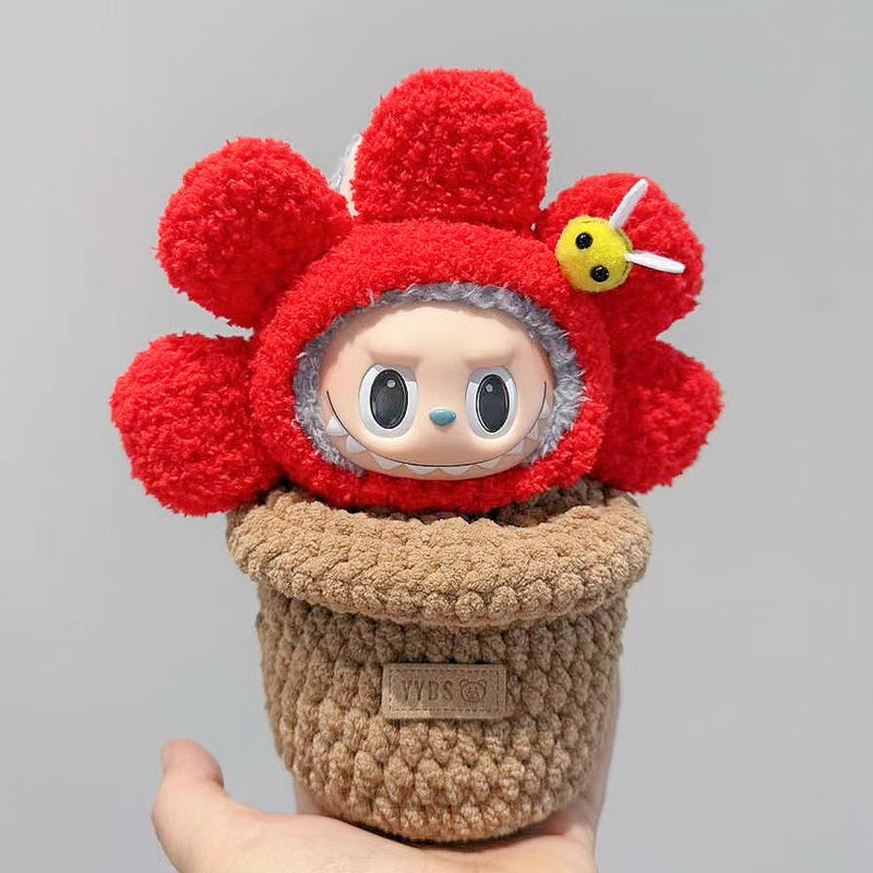 Doll Cloth Bloom Pot Planter For Labubu - 081