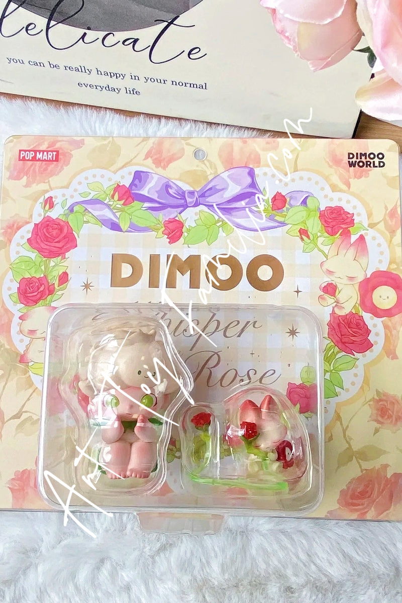 Dimoo Whisper Of The Roes Figurine - 玫瑰秘语吊卡